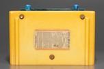 Yellow with Blue Trim General Electric L-571 Catalin Radio - Rare